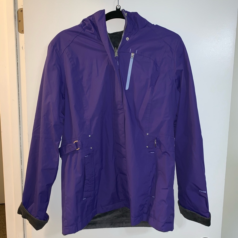 PURPLE WATERPROOF COAT